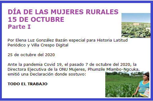 MUJERES RURALES PARTE I